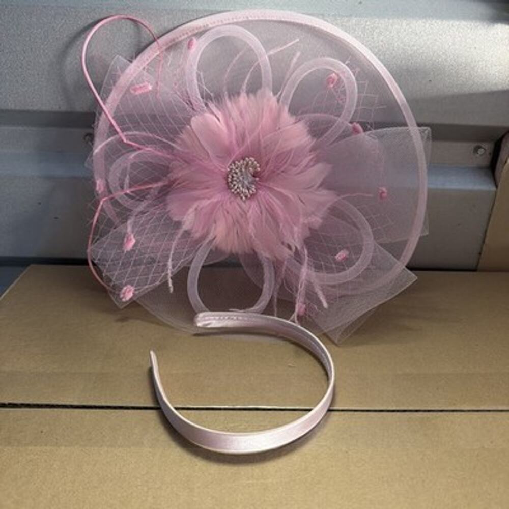 Women’s Fascinator Headpiece Halloween Dress Up Pink